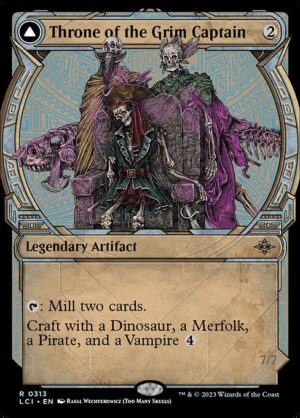 Throne of the Grim Captain // The Grim Captain [LCI] (Foil)